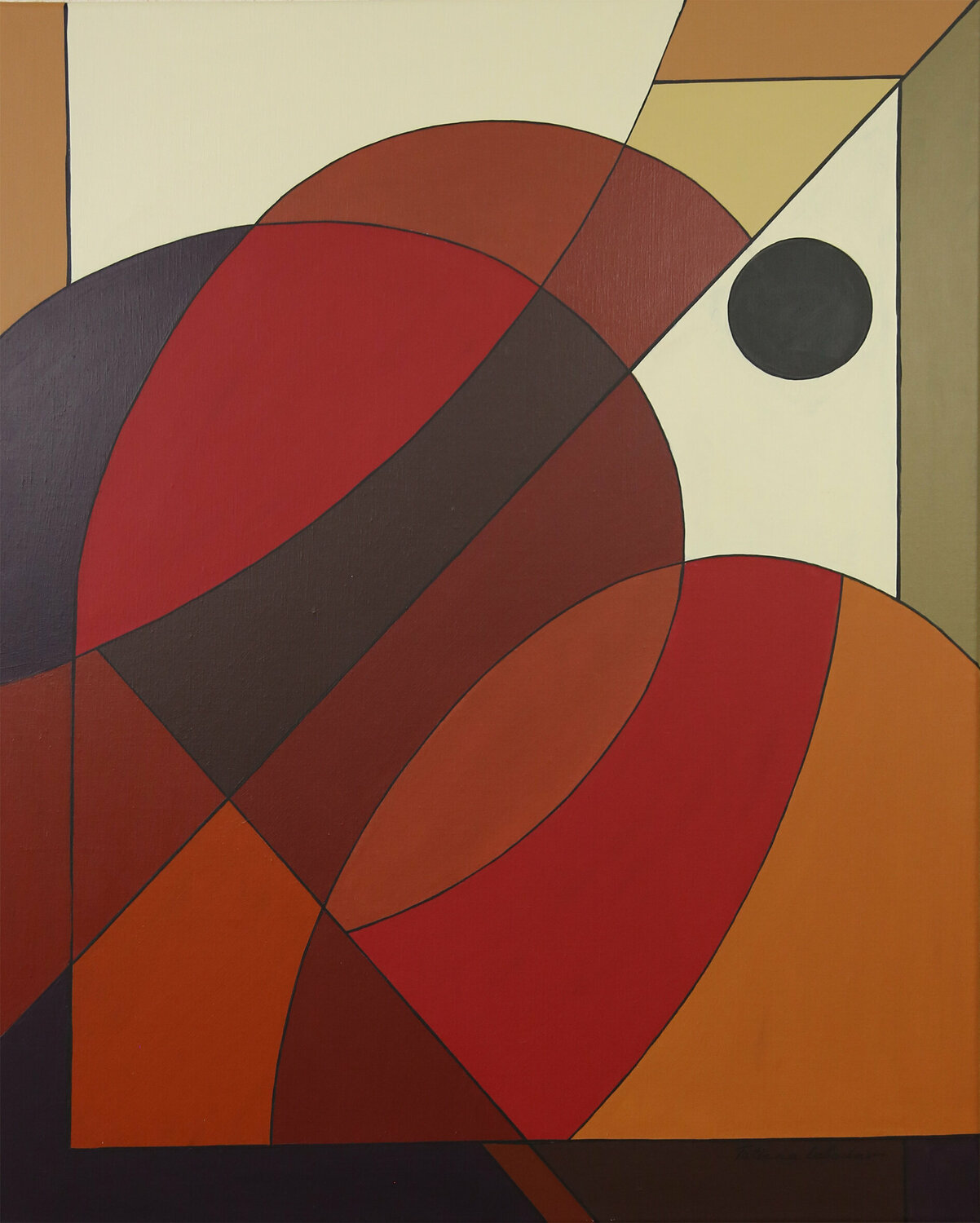 Oiseau rouge_ abstraction  AG_59 Tatiana Lebedev