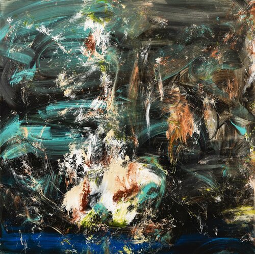 Neuigkeiten aus den Nächten des Winters van Diane Kuster, Schilderij te koop op Singulart