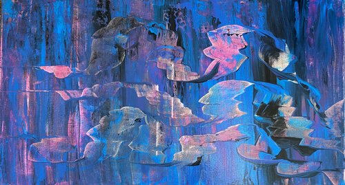 Eine Melodie in blau und pink Diane Kuster