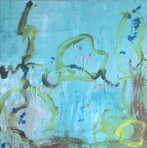 Die Stille am See im Winter di Diane Kuster, Pittura in vendita su Singulart