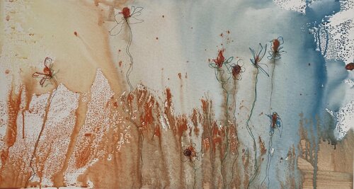 Friedliches Leben in der Stille  des Herbstes 2021 van Diane Kuster, Schilderij te koop op Singulart