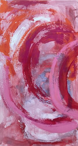 Dancing in circles Step 1 van Diane Kuster, Schilderij te koop op Singulart