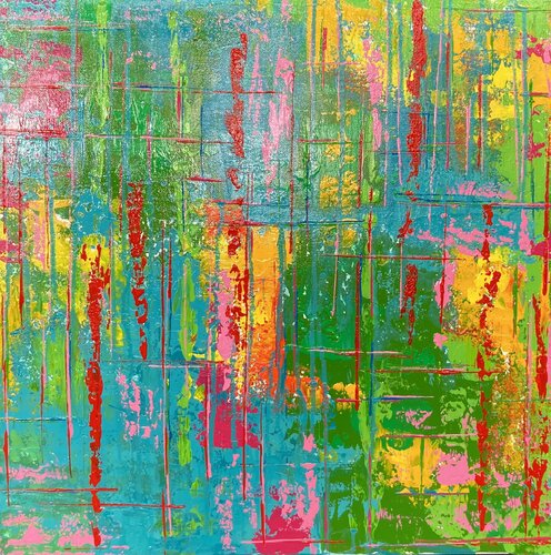All about colors van Diane Kuster, Schilderij te koop op Singulart