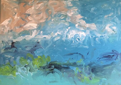Atlantik di Diane Kuster, Pittura in vendita su Singulart