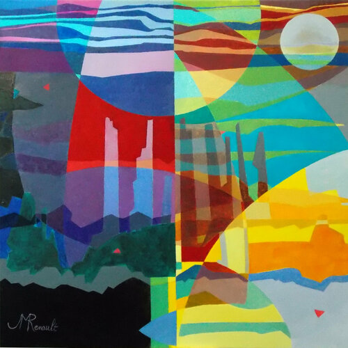 la cinquième lune von Jean Marie Renault, Malerei kaufen auf Singulart