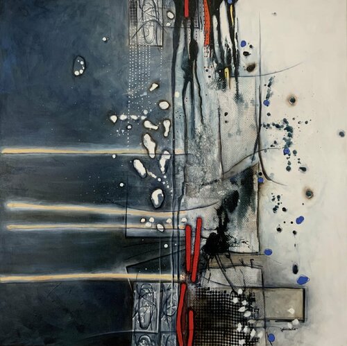 NUIT D'ENCRE von Sylvie Cloutier, Malerei kaufen auf Singulart