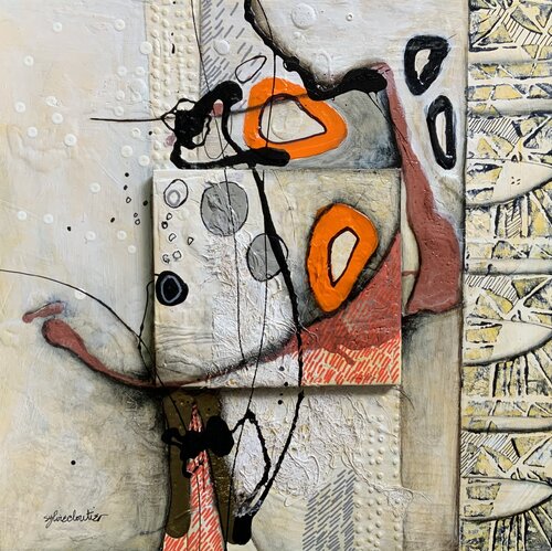 ATTENTION À LA MARCHE di Sylvie Cloutier, Pittura in vendita su Singulart