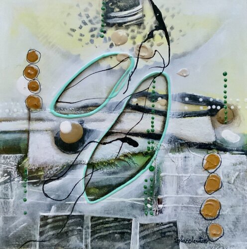 DANS L'ENTOURAGE by Sylvie Cloutier, 油畫 for Sale on Singulart