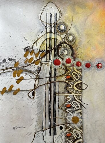 TIRER UN TRAIT by Sylvie Cloutier, Work on Paper for Sale on Singulart