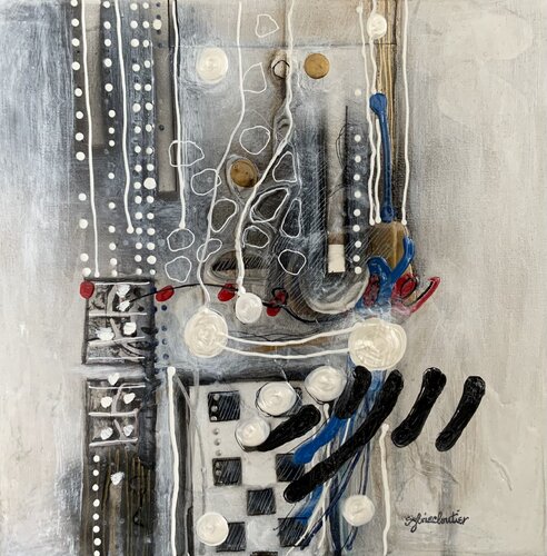ASSUREZ LE PASSAGE van Sylvie Cloutier, Schilderij te koop op Singulart