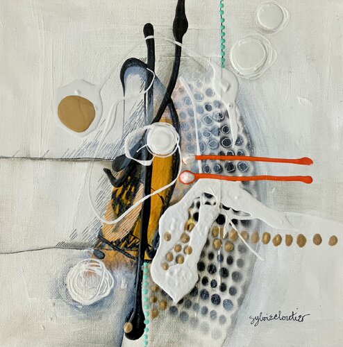 GAUCHE OU DROITE von Sylvie Cloutier, Malerei kaufen auf Singulart