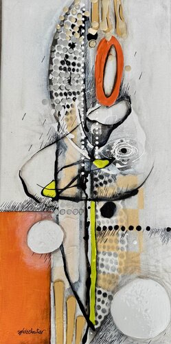 ÇA DÉPEND DU POINT DE VUE von Sylvie Cloutier, Malerei kaufen auf Singulart