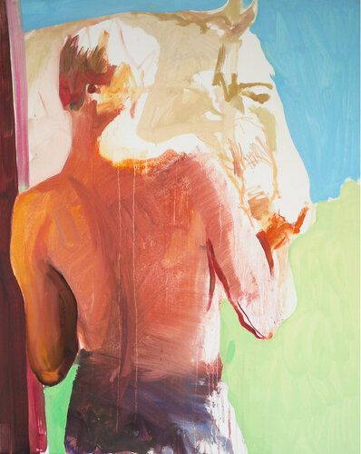person with horse van Riemer Den Ouden, Schilderij te koop op Singulart