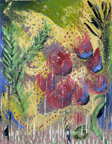 Le petit jardin di Laura Velasquez, Pittura in vendita su Singulart