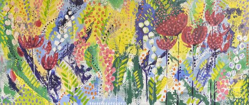 Des Fleurs von Laura Velasquez, Malerei kaufen auf Singulart