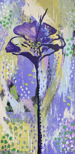 Une fleur di Laura Velasquez, Pittura in vendita su Singulart