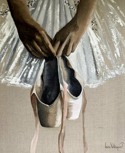 Zapatillas de Ballet di Laura Velasquez, Pittura in vendita su Singulart
