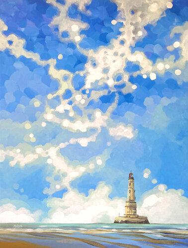 Phare de Cordouan di Ada Chini, Pittura in vendita su Singulart