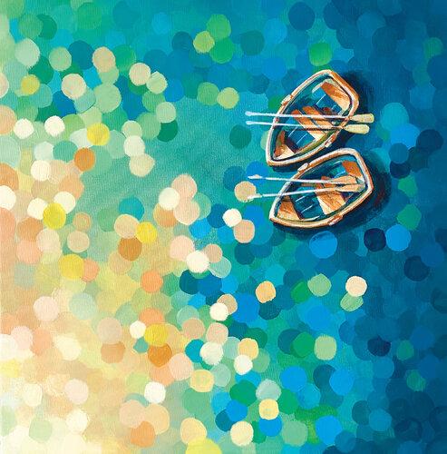 sunset lovers van Ada Chini, Schilderij te koop op Singulart