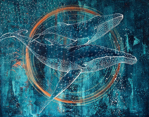 ocean keepers di Ada Chini, Pittura in vendita su Singulart