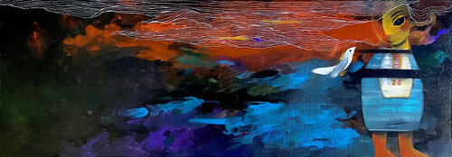 Ptashka di Ada Chini, Pittura in vendita su Singulart