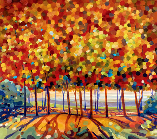 tuscan autumn di Ada Chini, Pittura in vendita su Singulart