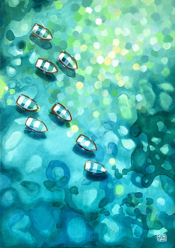 buddies by Ada Chini, Painting for Sale on Singulart