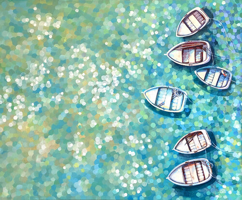 travelers by Ada Chini, Painting for Sale on Singulart