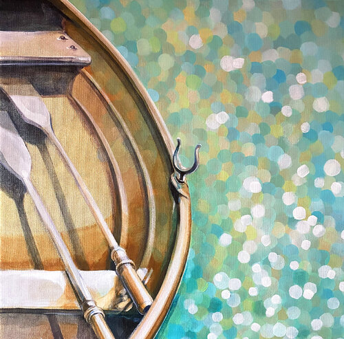 swaying on the waves van Ada Chini, Schilderij te koop op Singulart