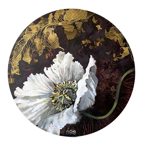 Papavero Bianco van Ada Chini, Schilderij te koop op Singulart