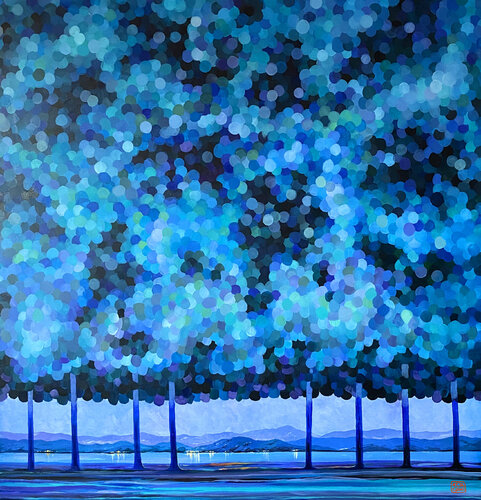 Lago di Garda van Ada Chini, Schilderij te koop op Singulart