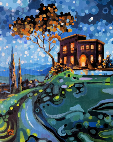 Tuscan Valley van Ada Chini, Schilderij te koop op Singulart