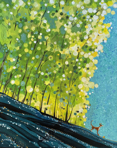 Daily Walk di Ada Chini, Pittura in vendita su Singulart