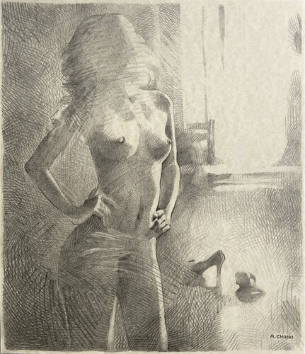 Siesta by Ada Chini, 소묘 for Sale on Singulart