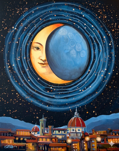 La Luna par Ada Chini, Peinture en vente sur Singulart