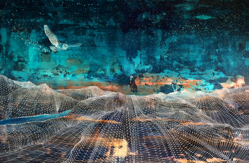 silent flight di Ada Chini, Pittura in vendita su Singulart