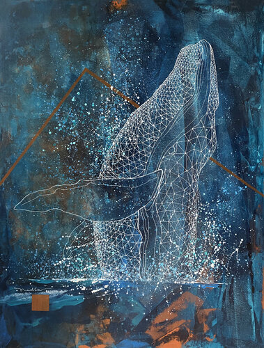 whale's song di Ada Chini, Pittura in vendita su Singulart