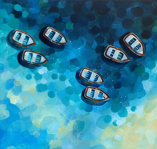 social wave di Ada Chini, Pittura in vendita su Singulart