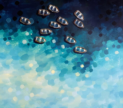 sea current di Ada Chini, Pittura in vendita su Singulart