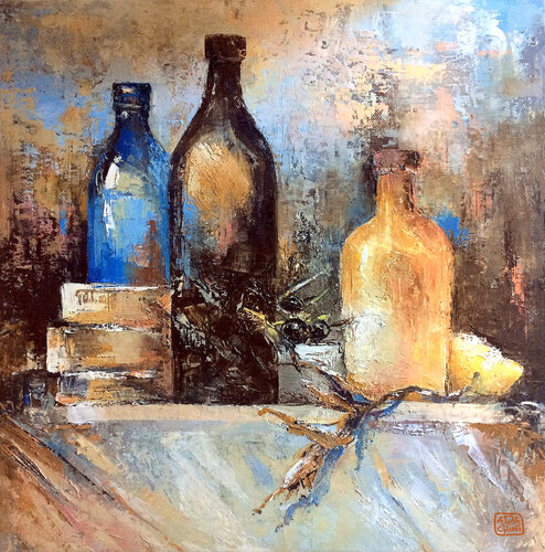 autumn tuscan still life di Ada Chini, Pittura in vendita su Singulart