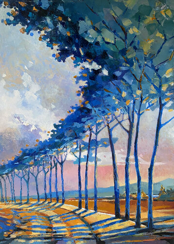 il viale delle ombre di Ada Chini, Pittura in vendita su Singulart