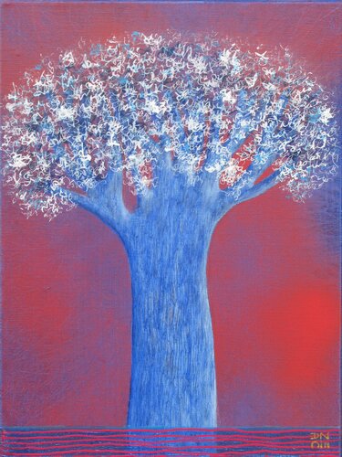 L'arbre aux lettres 2 van Andrée Cazin, Schilderij te koop op Singulart