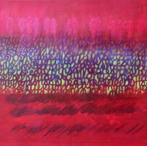 Les fils du temps C di Andrée Cazin, Pittura in vendita su Singulart