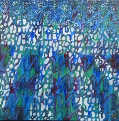 Fils du temps c van Andrée Cazin, Schilderij te koop op Singulart