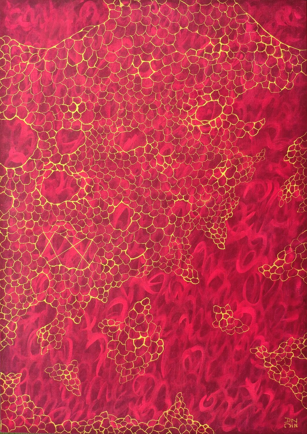 Passion en rouge et or Andrée Cazin