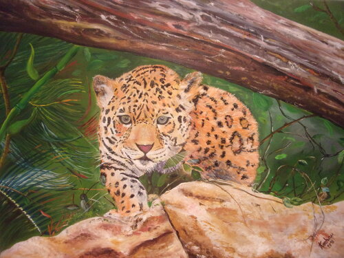 Hunting leopard de Dušan Kochan, Pintura a la venta en Singulart