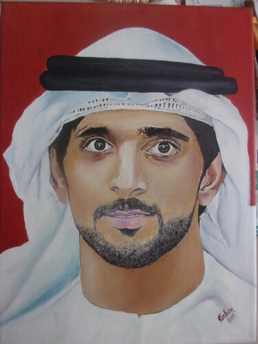 Prince Fazza´s portrait de Dušan Kochan, Pintura a la venta en Singulart