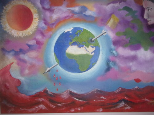 Injured Earth de Dušan Kochan, Pintura a la venta en Singulart