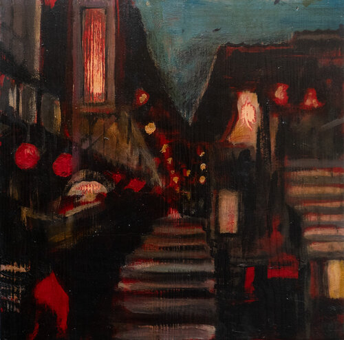 Natale a Chinatown von Luciana Livi, Malerei kaufen auf Singulart