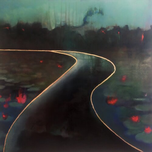 Rio Negro /Viaggiando verso Manaus/ par Luciana Livi, Peinture en vente sur Singulart